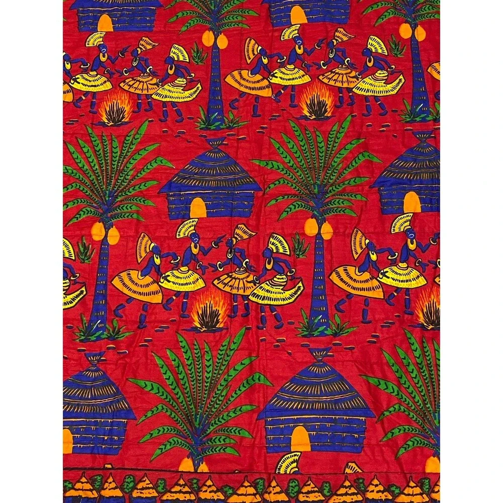 House Design Patchwork Quilt Lap Blanket Wall Hanging 42” x  36.5”